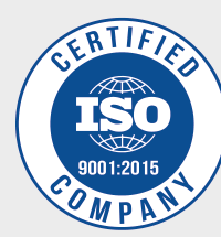 ISO 9001:2015 certified company